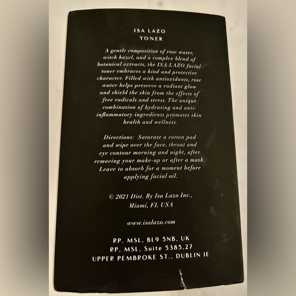 New with Tags- Isa Lazo Facial Toner - Picture 3 of 3